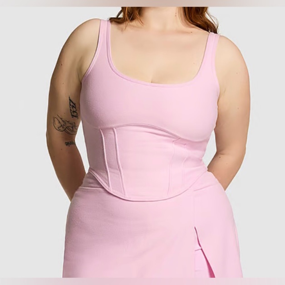 Victoria’s Secret PINK Corset Tank Top, Size Large NWT